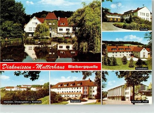 Velbert Diakonissen Mutterhaus Bleibergquelle Altenheim Bergesruh Kirchhalle Priel Freizeitheim Schule