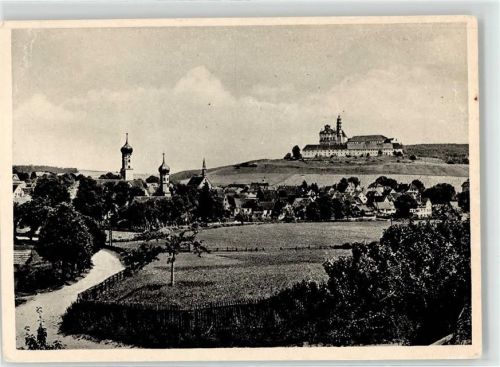 Neresheim Abtei Bick von Westen