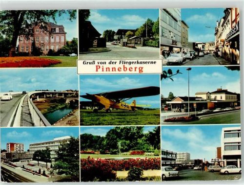 Pinneberg Postamt Fontäne Handlung Ibsen Fiegerkaserne Sonderstempel 100 Jahre Flugzeug