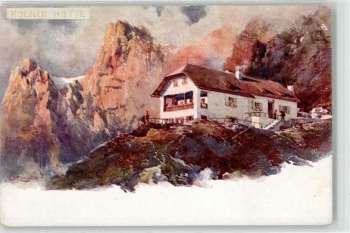 Kölner Haus Berghütte signiert