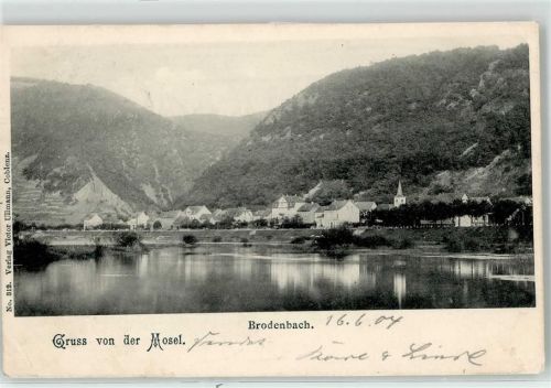 Brodenbach 1904 An der Mosel