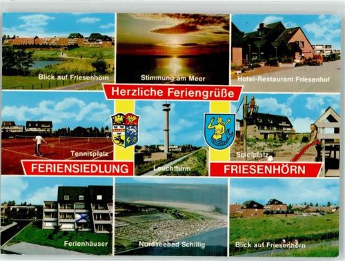 Schillig Friesenhörn Hotel Gasthaus Friesenhof Leuchtturm Ferienhaus Tennisplatz Schillig