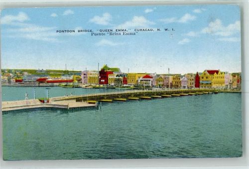 Willemstad Pontoon Bridge Queen Emma Curacao