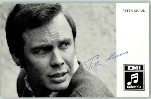 Peter Kraus Autogramm origin. Unterschrift