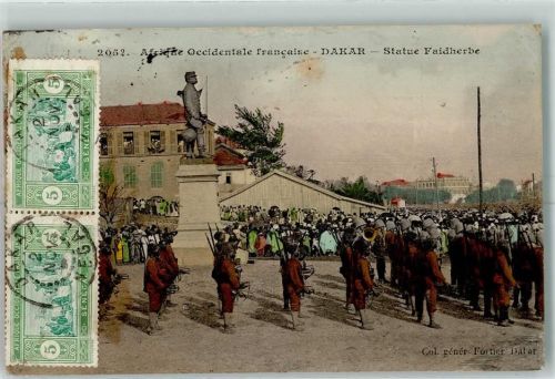 Dakar Afrique Occidentale francaise Nr 2052 Statue Faidherbe