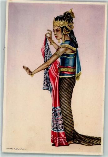Indische Dansen en Voorstelligen Serimpi Danseres Serie I 1-6 sign