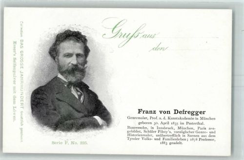 Das Grosse Jahrhundert Serie F Nr. 225 AK Defregger, F. von 1900
