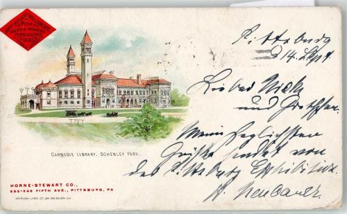Pittsburgh 1901 Carnegie Library Schenley Park