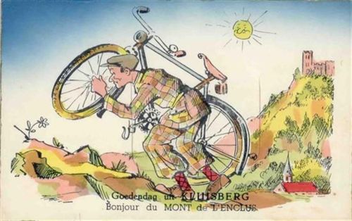 Kluisbergen Kluisbergen (Belgien) Leporello Fahrrad I-II (fleckig VS/RS)