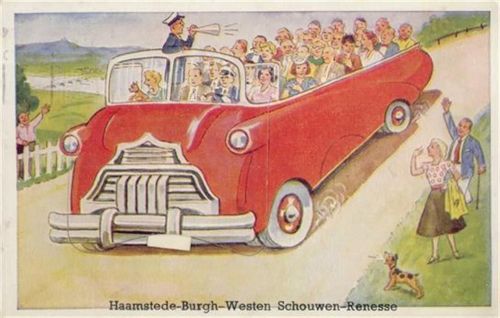 Burgh-Haamstede Burgh Haamstede (Niederlande) Leporello Omnibus I-II (Stauchung, fleckig RS)