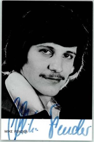 Mike Fender Autogramm origin. Unterschrift