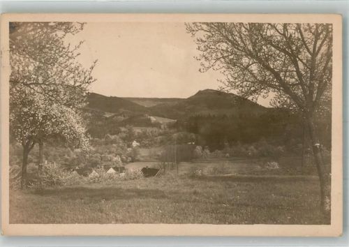 Achern 1925 Panorama des Ortes im Frühling Ort handschriftlich