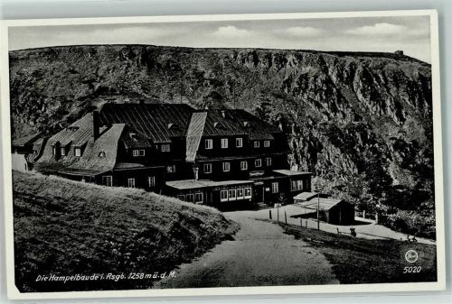 Hampelbaude Schlesien Riesengebirge Prinz Heinrich Baude Hüttenstempel