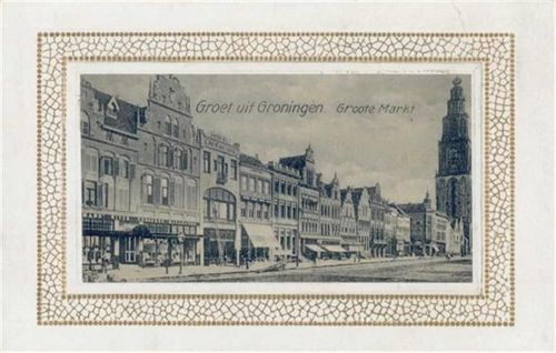 Groningen Groningen (Niederlande) Leporello Groote Markt, diverse Handlungen I-II (Stauchung, kleine Abschürfung Ecke VS)