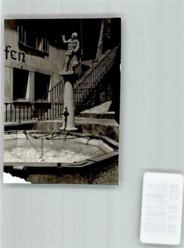 Laufenburg Denkmal Brunnen Ort handschriftlich Foto Original aus Archiv eines Ansichtskartenverlages