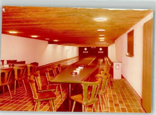 Maierhöfen Iberg-Halle Kegelbahn Foto Original aus Archiv eines Ansichtskartenverlags Ort handschriftlich