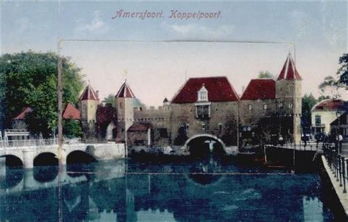 3811 Amersfoort - Amersfoort (Niederlande) Leporello Koppelpoort I-II (Klebereste RS)