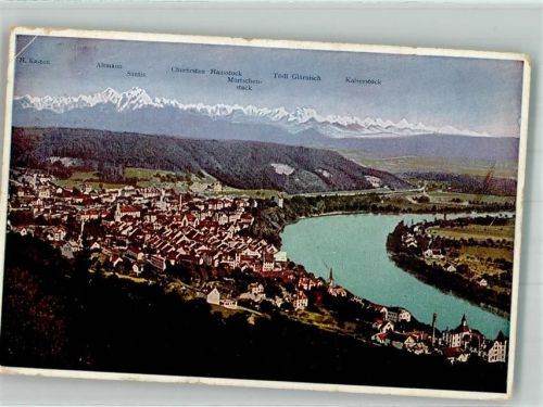 Waldshut-Tiengen 1929 Rückseite Bahnhof- Hotel
