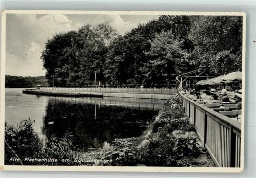 Zehlendorf 1931 Gasthaus Alte Fischerhütte am Schlachtensee