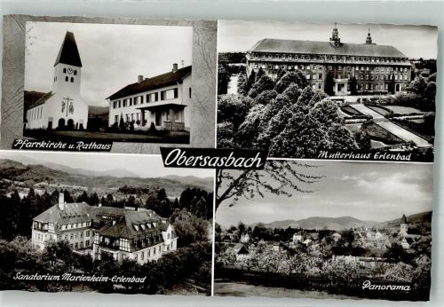 Obersasbach Mutterhaus Erlenbad Rathaus Kirche