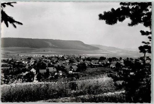Groß Berkel Panorama des Ortes mit St. Johannis Kirche Foto Original aus Archiv eines Ansichtskartenverlages Ort handschriftlich