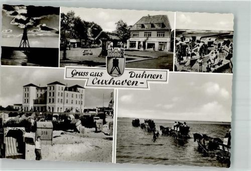 Duhnen Strand Strandkörbe Wattfahrten Stadtwappen