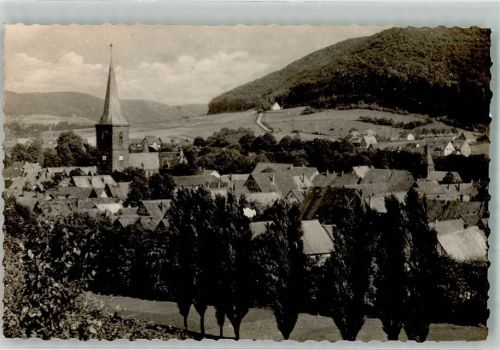 Lügde Panorama des Ortes mit Kirche St. Marien Fotograf Hans Wagner