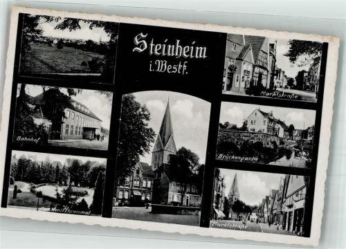 Steinheim Bahnhof Kirche Denkmal Ehrenmal Marktstrasse