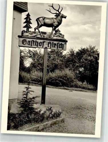 Herzogsweiler Wegweiser Gasthaus Hirsch