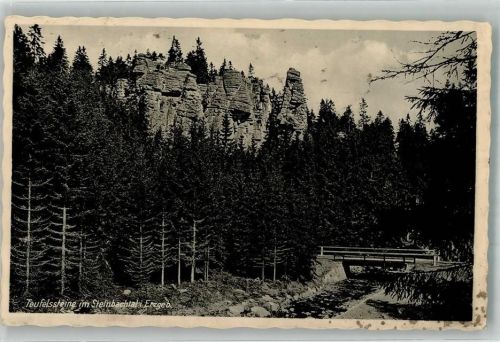 Erlabrunn WK II Steinbachtal Teufelssteine Bahnpost