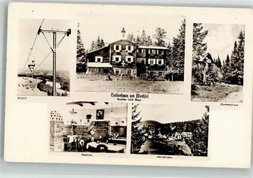 Hallerhaus 1957 Seilbahn Gasthaus Hüttenstempel