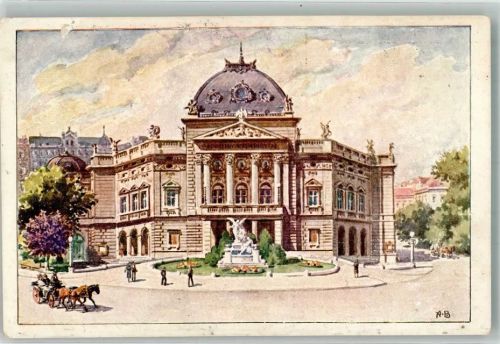 Wien 1924 Deutsches Volkstheater Künstlerkarte