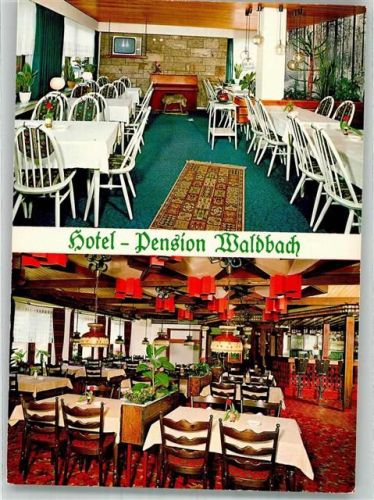 59846 W5768 Endorf , Sauerl Foto AK Hotel Pension Waldbach