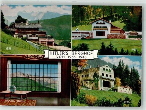 Obersalzberg Der Berghof vor und nach der Zerstörung Fotograf Anton Hafner