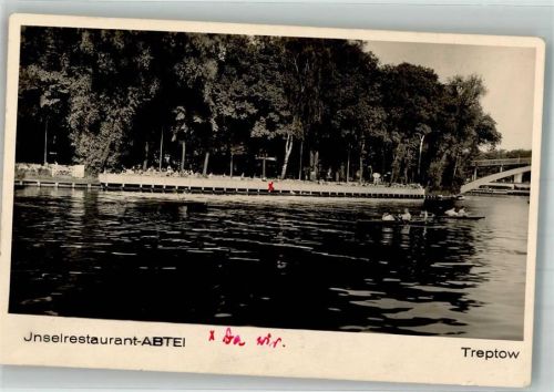 Treptow 1933 Inselgasthaus Abtei Fotograf Franz König