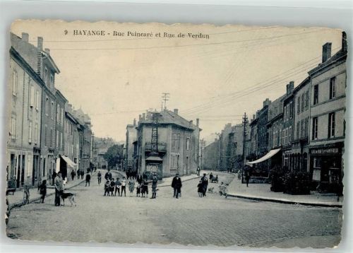Hayange 1935 Rue Poinearé Rue de Verdun