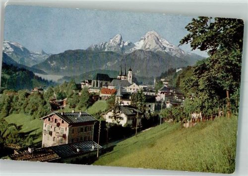 Berchtesgaden Hildenbrand Hans um 1910 - 25 Blick a.d. Watzmann Novitas Nr. 1060
