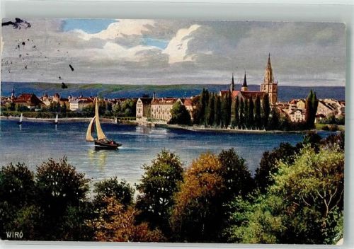 Konstanz 1913 Nr. 2397A Altstadt mit Münster Unserer Lieben Frau
