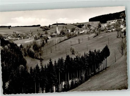 Grafengehaig Panorama des Ortes mit Kirche Zum Heiligen Geist