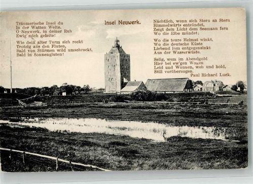 Neuwerk Leuchtturm Gedicht von Paul Luck Fotograf Albert Angelbeck