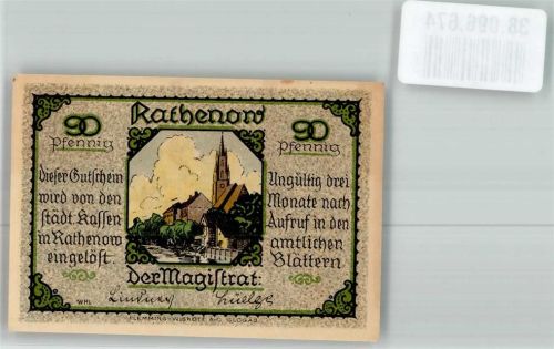 Rathenow Notgeld 90 Pfennig