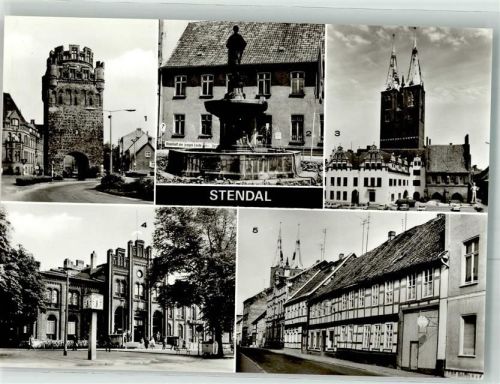 Stendal Tangermünder Tor Haackebrunnen Marktplatz Bahnhof