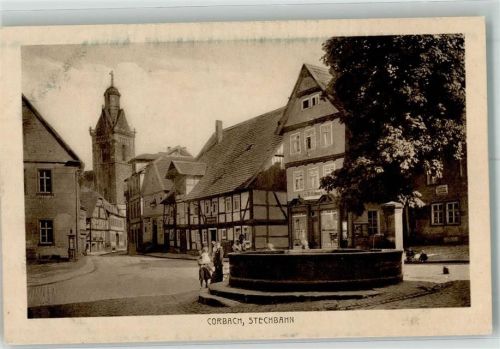 Korbach Stechbahn mit Pfarrkirche St. Kilian