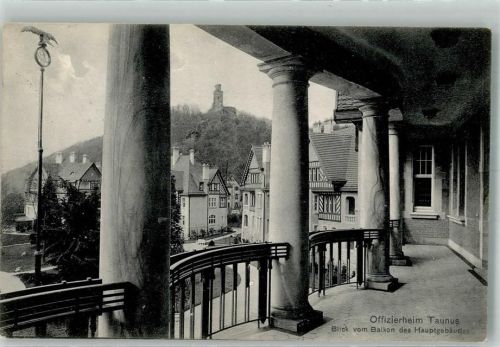 Falkenstein 1910 Gasthaus Offiziersheim Taunus Ort lt. Stempel