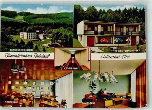 Hellenthal 1974 Pension Blindenferienheim Rheinland