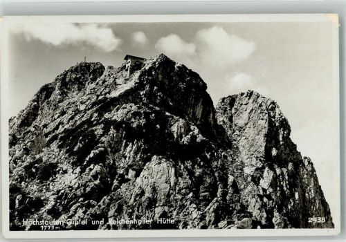 Reichenhaller Haus 1935 Hüttenstempel Hochstaufen Gipfel
