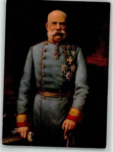 Der österreichische Kaiser in Paradeuniform um 1895 Künstlerkarte