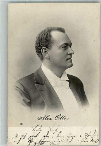 Portrait von Alex Otto Theaterschauspieler 1905