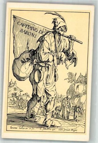 sign. Callot, Jacques Ein Zug Bettler Mittelalterliche Darstellung