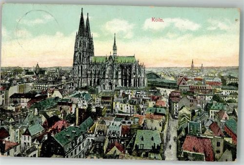 Köln Altstadt-Süd 101 1910 Dom Bahnhof